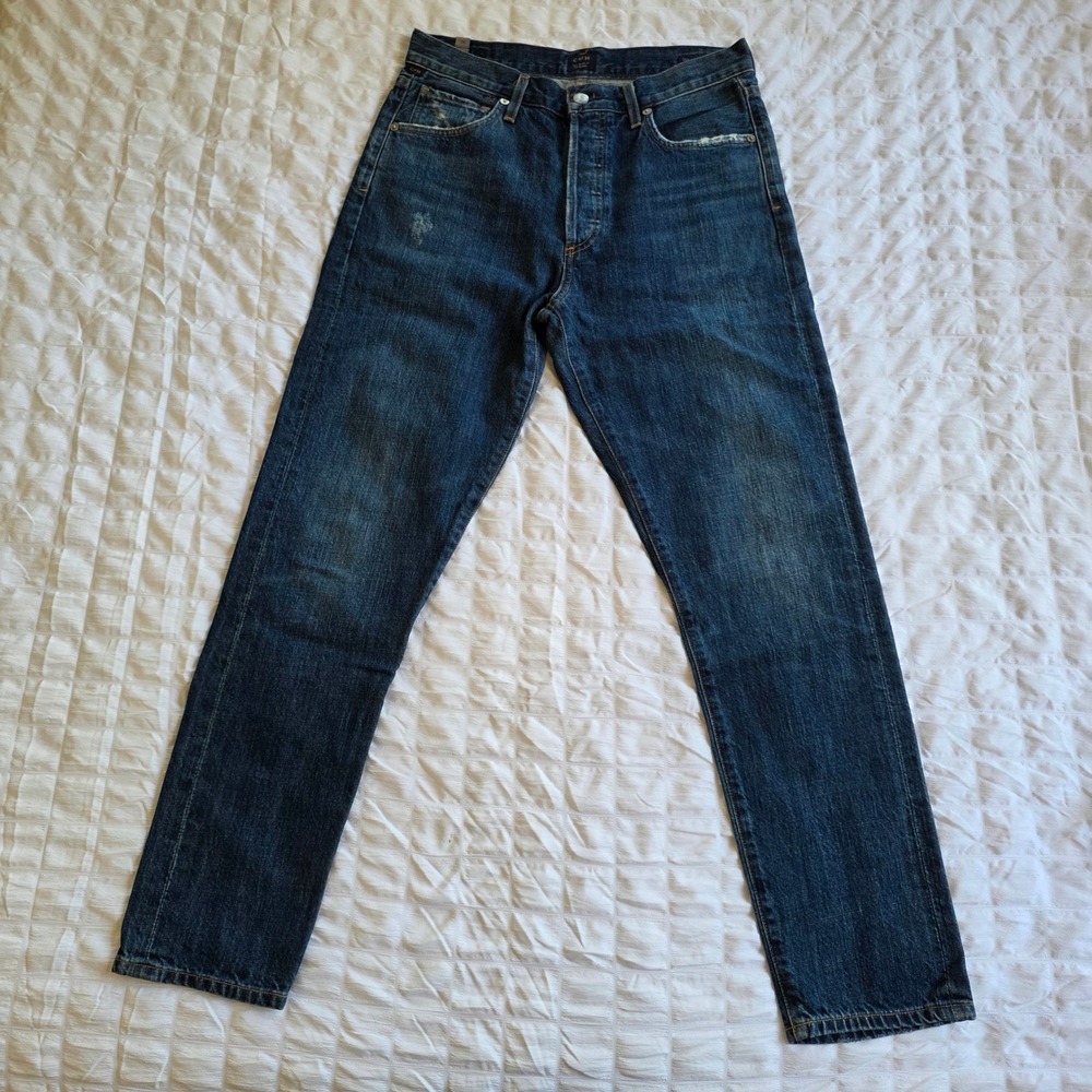 Citizens of Humanity Liya High Rise Classic Fit Crop Jeans 26 Dark Wash 1577-646